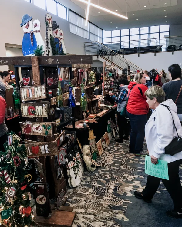 Shopping at the 2016 Ohio Made Holiday Market.
