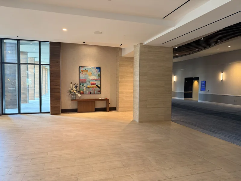 Additional event space in the hotel wing, September 8, 2026